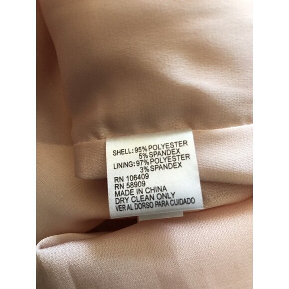 Gianni Bini Womens Size 2 Peach Peplum Dress Sleeveless - Picture 6 of 6